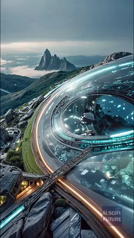 The Other Side of Glass 👽 What thrives beneath the dome feels infinite. To the one above, it is only a season’s crop in a boundless garden. by @ai.scifi.future #alienlife #alien #scificity #scifiworld #domecity