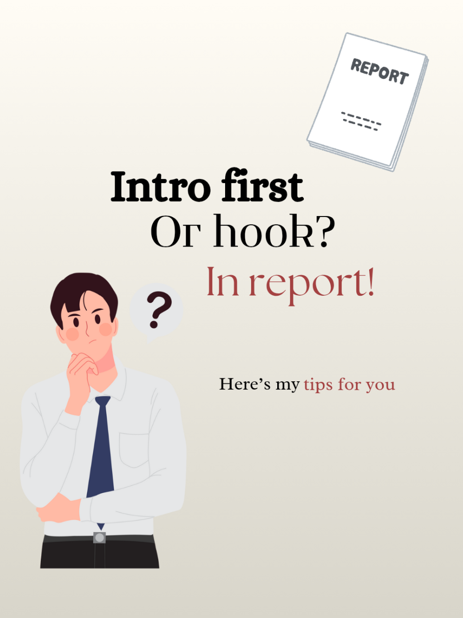 Hook or intro? What comes first kapag mag rereport? Watch this reporting tips video, to find out! #reporting #StudyTips #collegetips #student #fyp 