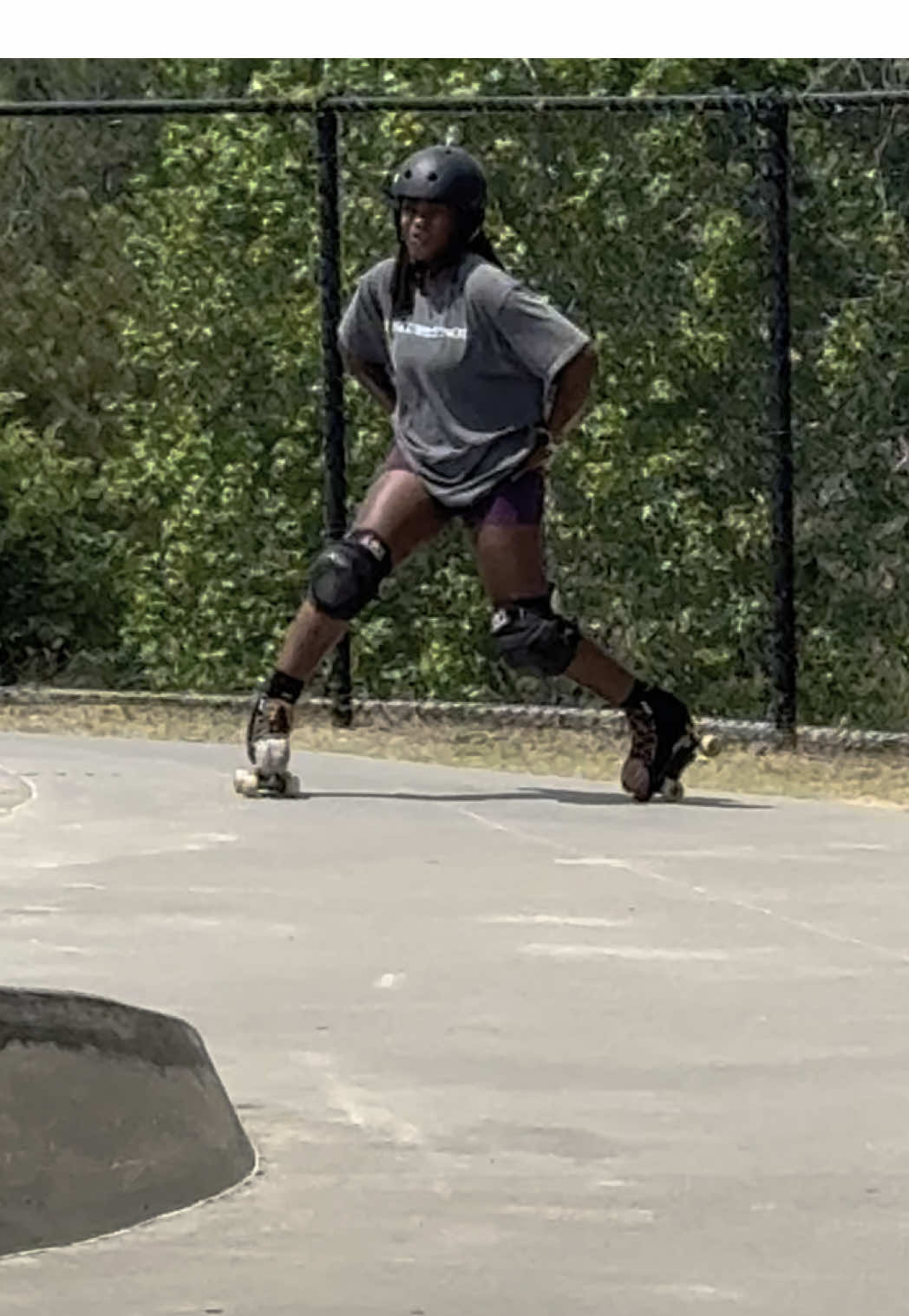 My husband was too focused on filming to laugh at my Disney knees joke (or at least that’s what I’m telling myself) #rollerskating #shop #fyp 
