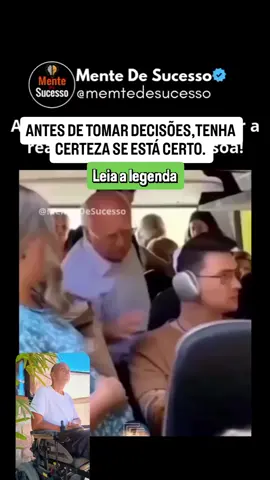 ANTES TOMAR DECISÕES, CERTIFIQUE-SE SE VOCÊ ESTÁ CERTO. #Decisão #Respeito #Educação #agirporimpulso #TransportePublico 
