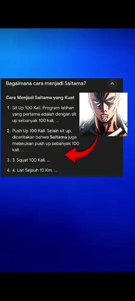 cara jadi Saitama  #saitama #onepunchman