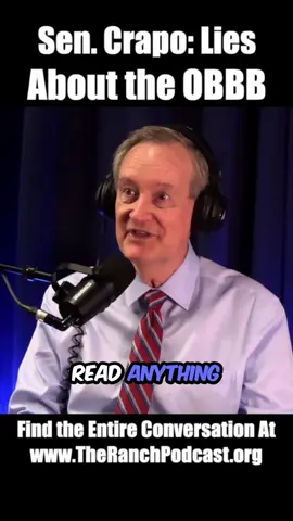 US Senator Mike Crapo came in recently to explain aspects of the One Big Beautiful Bill that just aren’t finding representation in the legacy news media. One thing he pointed out right away is that although many people are saying that the bill will add 3-4 trillion dollars of US Debt, that number is actually an accounting gimmick that was rejected during the Obama administration. The 3-4 trillion debt is derived from the idea that keeping an existing tax structure will not give us 3-4 trillion in revenue that we would get if we changed the existing tax structure. I have heard of the proposed cost of this bill but have never heard where those numbers came from.  The full conversation with Sen. Crapo publishes soon!  . . . The Ranch Podcast is focused on exploring the people and happenings in the education, law enforcement, political, and fish and game worlds of Idaho. Please follow along to learn more about this incredible state and the underpinnings that make it the most incredible state in the country.  . . . The Ranch Podcast is available on YouTube @theranchpodcast7181 and on all major audio platforms like ApplePodcast, Spotify, and more. Please subscribe to follow along! #TheRanchPodcast