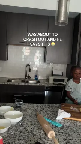 excuse the mess, we were baking multiple things 😭 but this is motherhood ❤️ I must be doing something right lol  #motherhood #blackmotherhood #millennialmom 