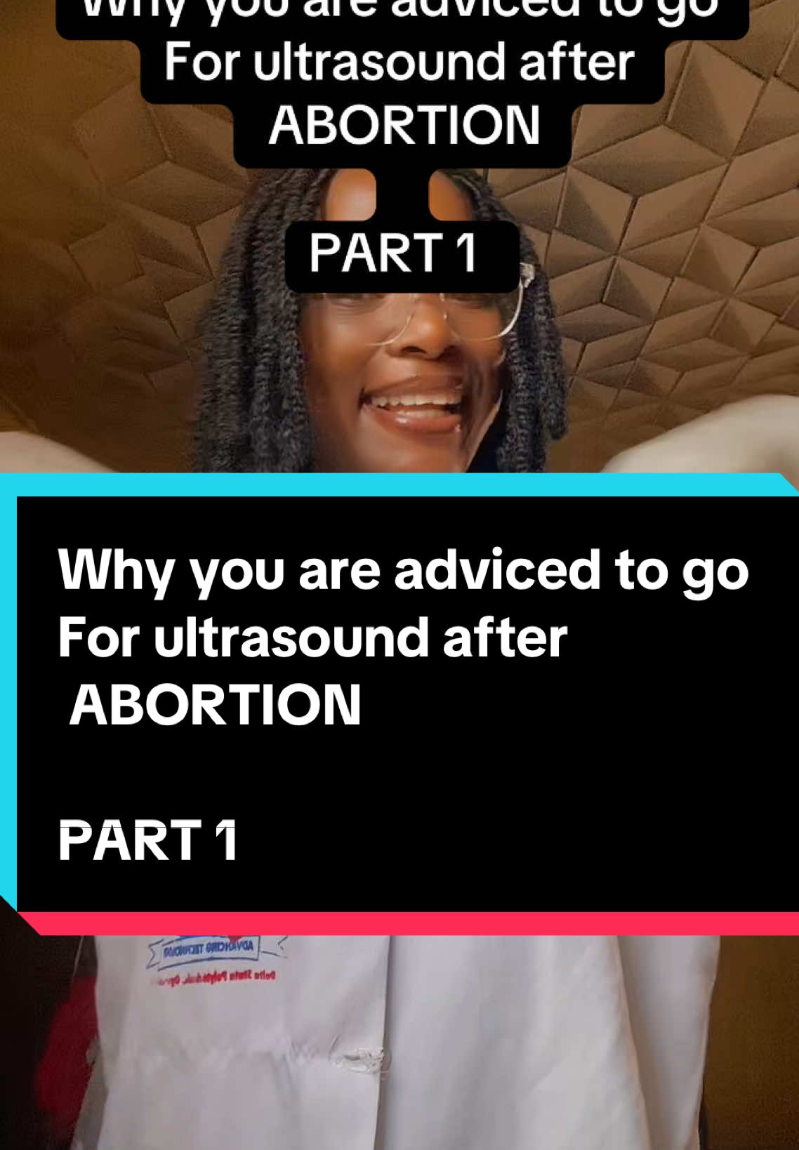 Why you are adviced to go  For ultrasound after  ABORTION    PART 1 #viral #fyp #foru #foryou #abortion 