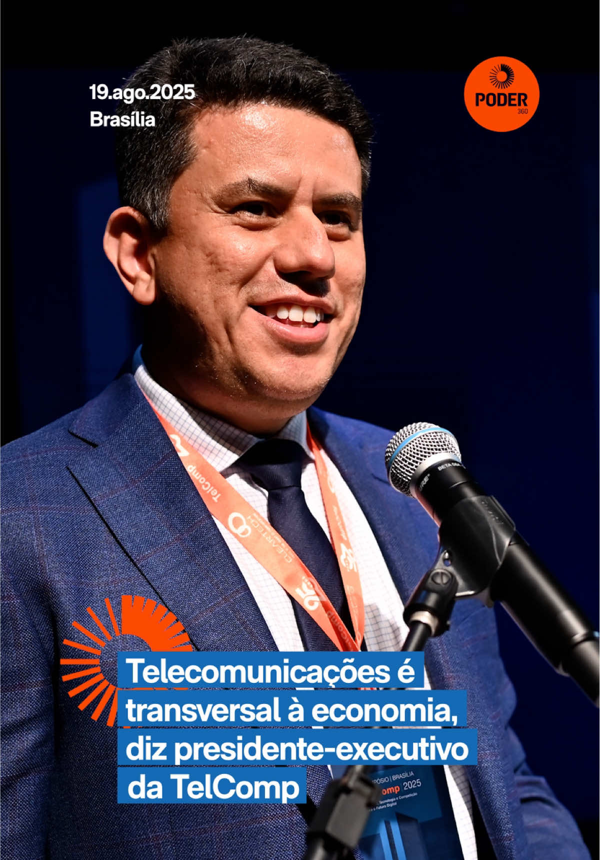 📡 5º Simpósio #TelComp |  O presidente-executivo da TelComp (Associação Brasileira das Prestadoras de Serviços de Telecomunicações Competitivas), Luiz Henrique Barbosa, afirmou que o tema das telecomunicações é transversal à economia. Ele deu entrevista ao editor sênior do Poder360, Guilherme Waltenberg, no 5º Simpósio TelComp 2025 - Telecom, Tecnologia e Competição para o Futuro Digital, nesta 3ª feira (19.ago.2025), 1º dia de evento. Barbosa destacou que o simpósio é um momento importante para o setor debater como desenvolver todo o ecossistema de telecom, que envolve diversos campos, como data centers e inteligência artificial. 🔔 Relevância jornalística você encontra no Poder360: entre no link da bio 🔴 Assista à transmissão ao vivo: link nos stories #telcomp #simpósio #telecomunicação 