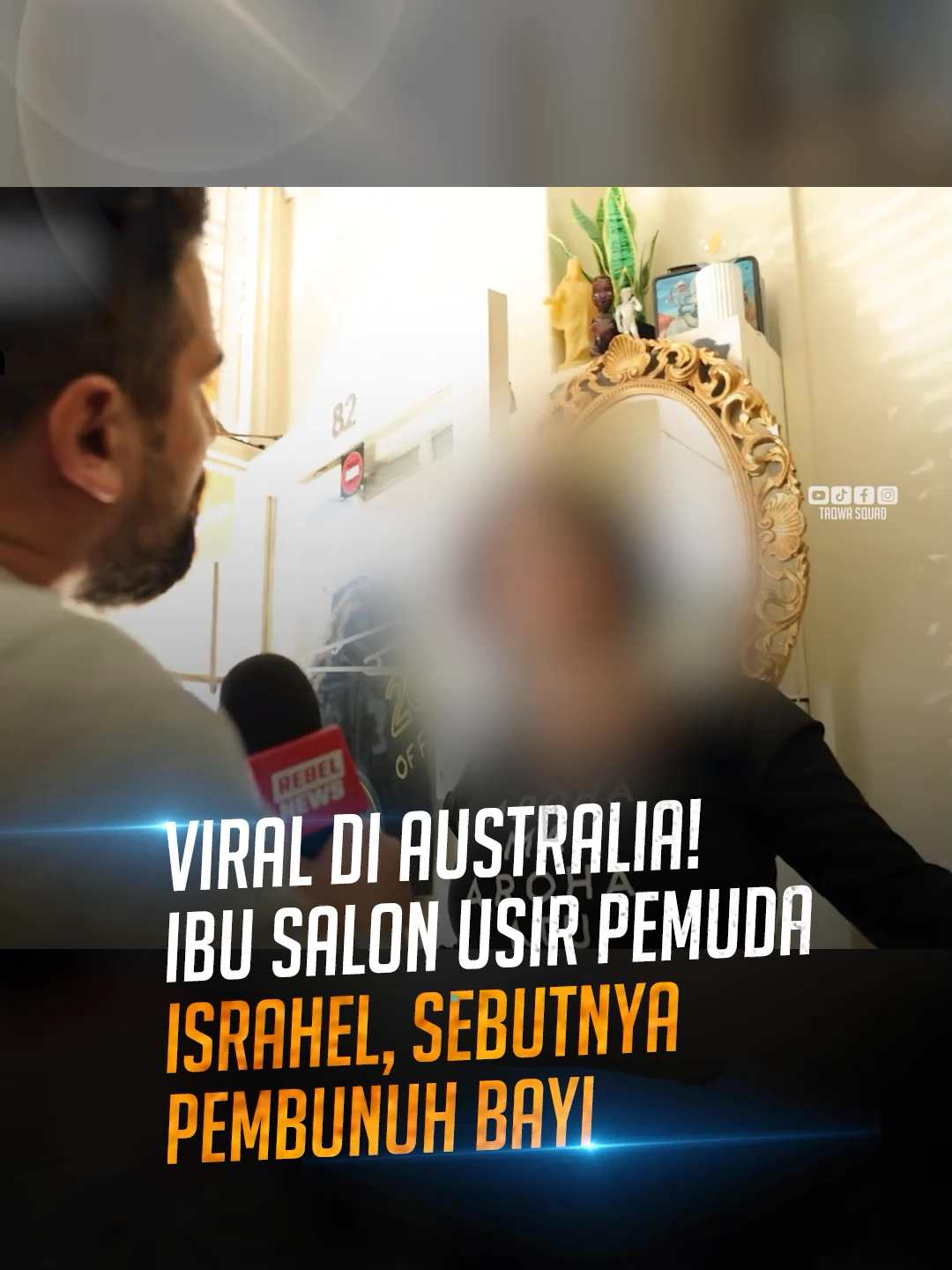 Seorang pemuda Israhel diusir dari sebuah salon di Melbourne, Australia. Pemilik salon langsung menutup pintu dan menyebutnya sebagai “pembunuh bayi” setelah tahu ia berasal dari Israhel.
