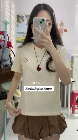 Babytee basic mà tuii mê #aura #babytee #reviewquanao #latoreview #fyb 