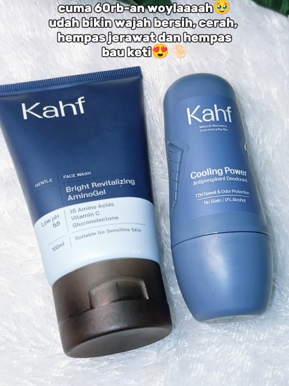 kahf facewash X Kahf deodorant ✨@kahfofficial.id @paragoncreatorhub #kahfaffiliate #deodorant #kahffacewash #kahfdeodorant #fyp 