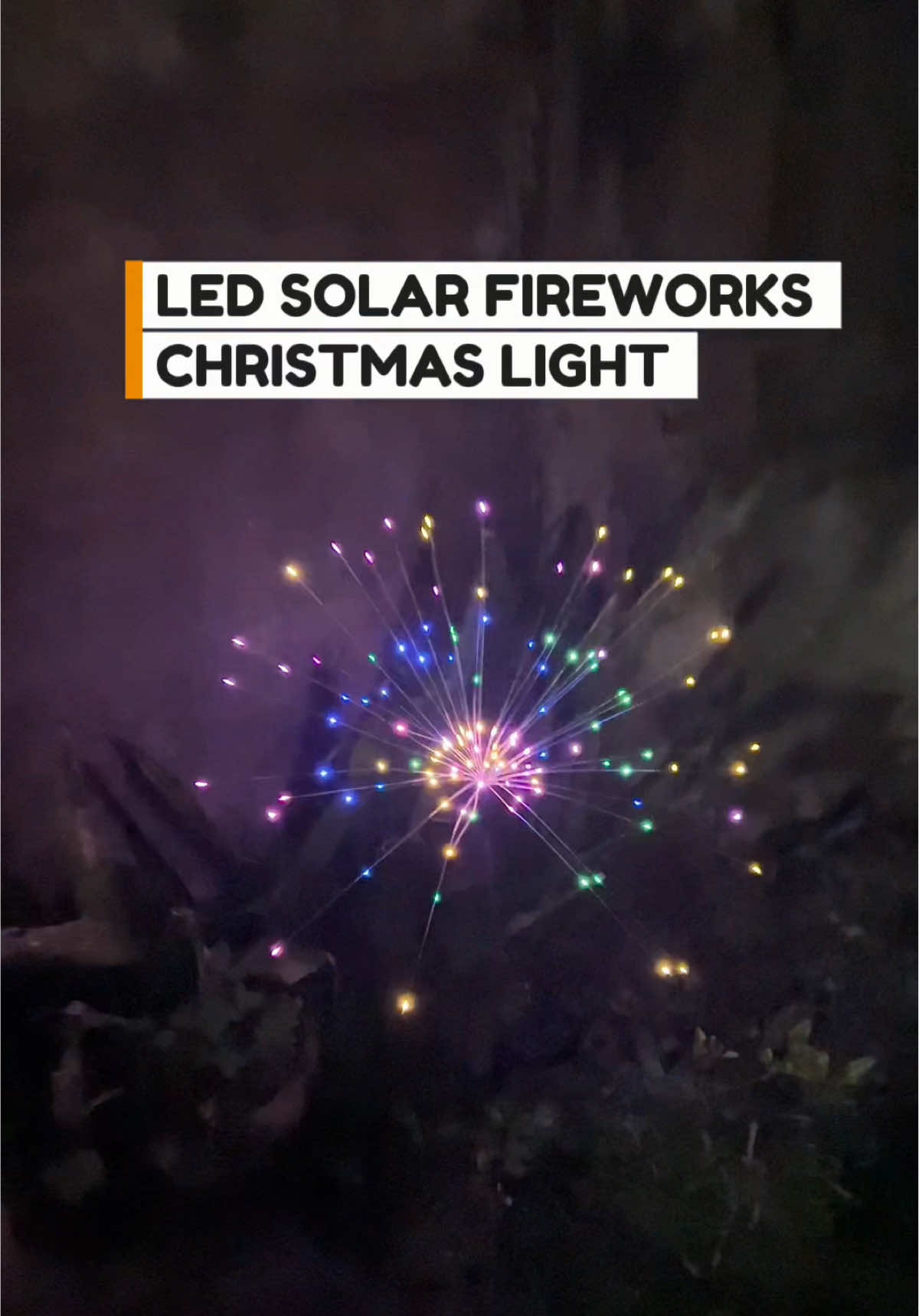 Solar powered Christmas light.#christmaslights #solarchristmaslights #fireworkchristmaslight #christmaslight 