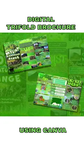 another commission done✅✅ PM FOR COMMISSION #fyp  #canva  #brochure #trifoldbrochure  #mountkalatungan 