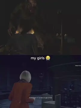 Run like a girl! #residentevil4remake #residentevilrequiem #ashleygraham #graceashcroft #REBHFun 