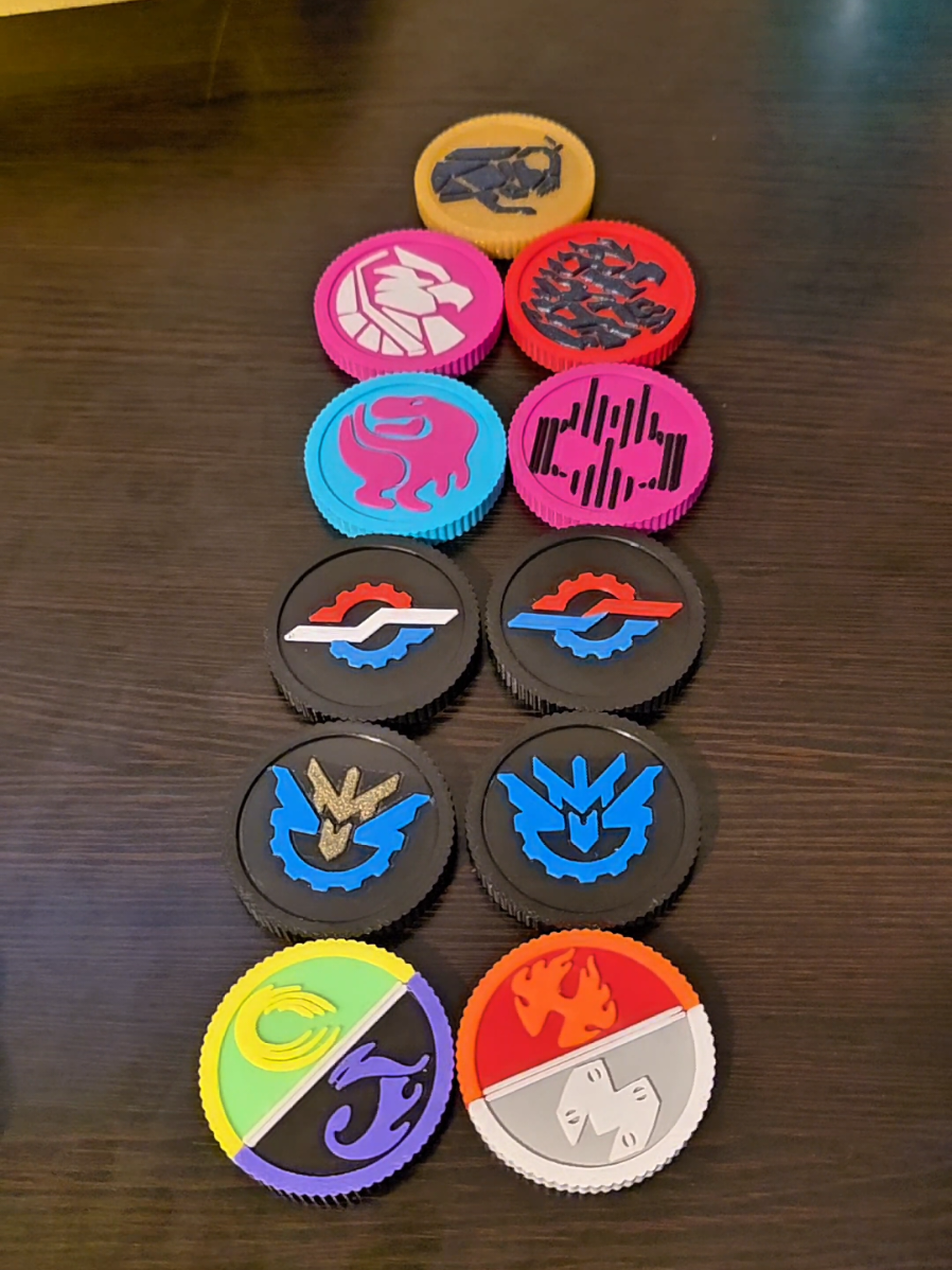 Replying to @usagi.da.artist  I've designed myself a pretty good collection so far. #3dprinting #3dprint #kamenrider #tokusatsu #fyp 