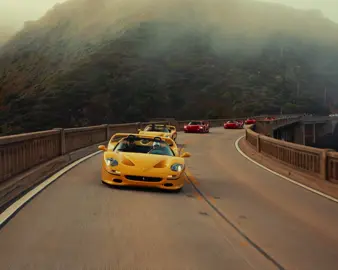 10 F50s vs Big Sur #fyp #viral #carweek #ferrari #f50 