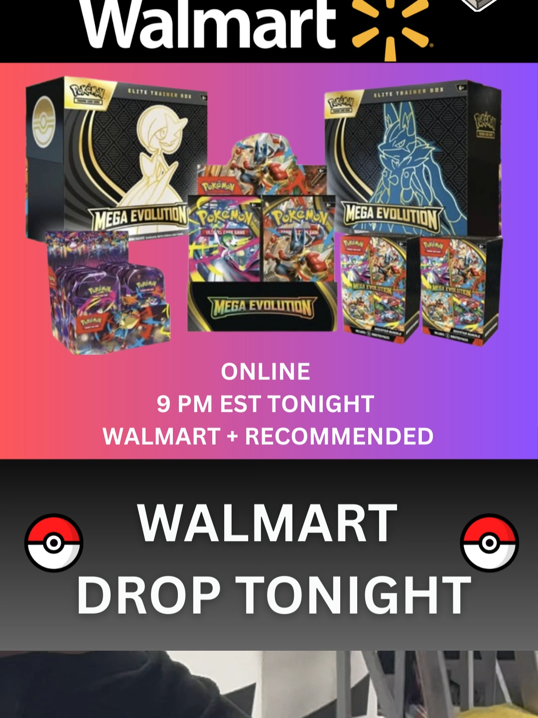 Walmart Wednesday 🚨 Mega Evolutions preorders go live around 9PM EST! Be ready before they sell out ✨ #PokemonTCG #MegaEvolutions #WalmartDrop