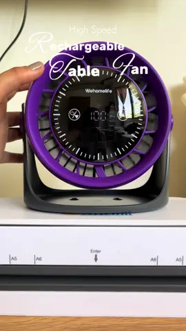 rechargeable desk fan✨☺️ #fan #deskfan #rechargeablefan #tablefan 