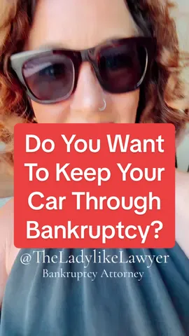 Replying to @ISLANDKIDDOS most people file a chapter 7 bankruptcy and keep their car. If filing a chapter 7 bankruptcy would not allow you to keep your car, then you wouldn’t file it. Unfortunately, you simply won’t know what is possible and less until you talk to a bankruptcy lawyer in your area who offers free consultations.  #debtreliefwithdignity #resources #debtfree #bankruptcy #lawyer 