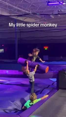 The older kids think he’s an easy target, BUT he’s strong like dad and just as cray cray as his mom. #spidermonkey  **NO ONE WAS HURT** NO TEARS** They willingly did this for 45 minutes. 