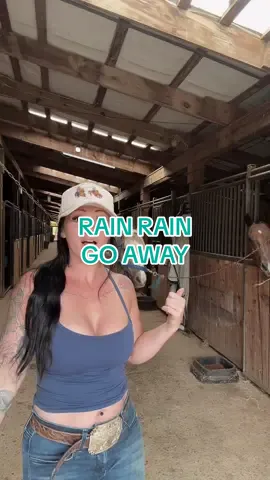 Mannn, I was about to go innnnn 🎶  We’ve got a rainy day here in NJ- what’s everyone doing today?? #rainyday #rainraingoaway #barn #newjersey #bossmareenergy 