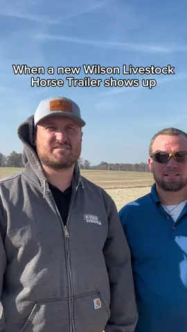 Is that for me? #wilson #farmtok #agtok #horses #horsetrailer 