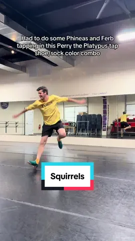 I posted a video a week or two ago wearing this color combo of tap shoes/socks, and the overwhelming response was “PERRY THE PLATYPUS,” so I had to get back in the dance studio and record some tap combos to songs from @Phineas and Ferb! @Disney Channel #tap #dance #dancetok 