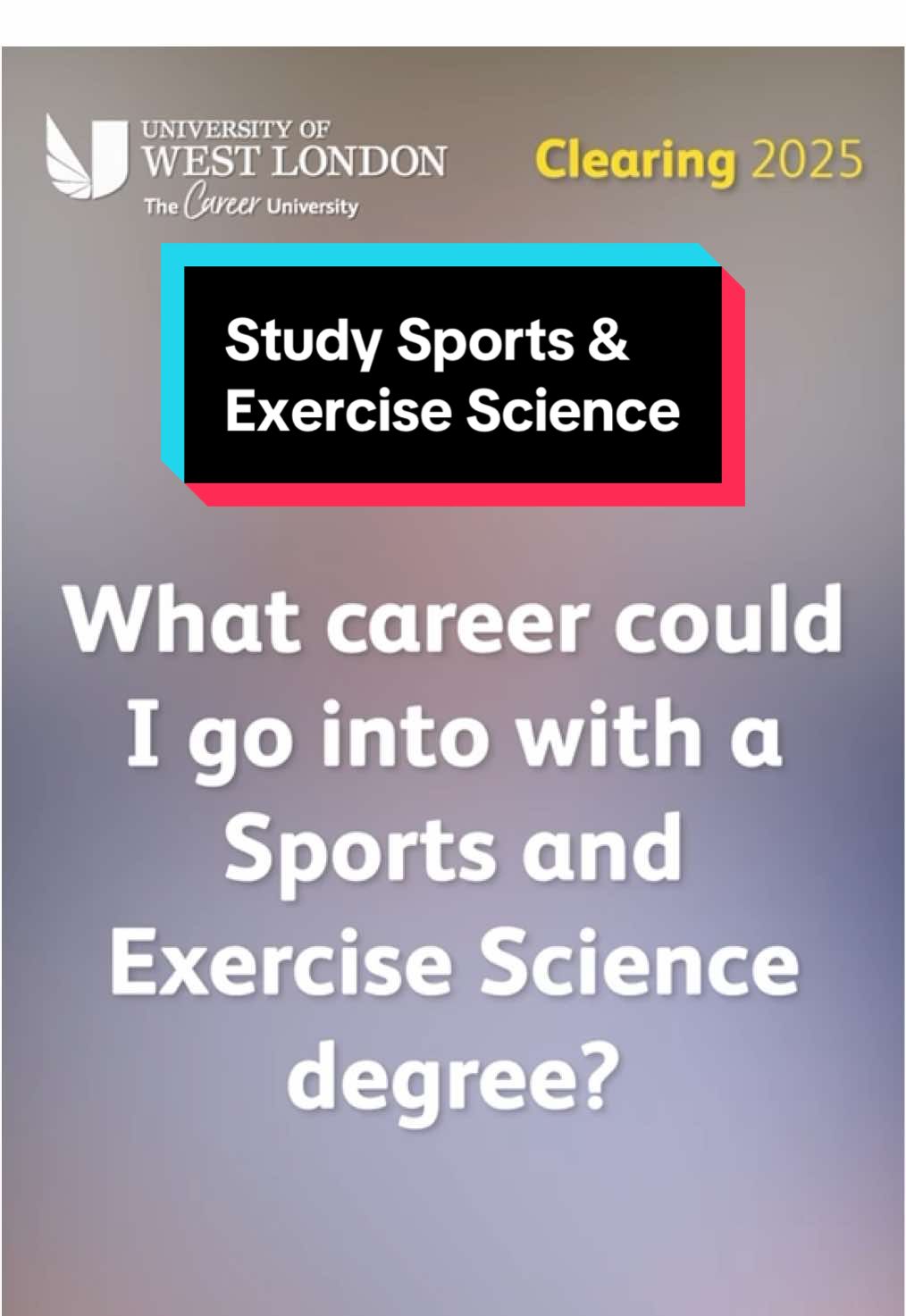 👟 A #degree in Sport & Exercise Science at the University of West London will equip you with the skills needed for a pathway into coaching, sports psychology, bio mechanism and more sports #careers Apply for September 2025 intake now through Clearing: https://www.uwl.ac.uk/course/undergraduate/sport-and-exercise-science?start=1314&option=33 #sport #exercise #science #uniwestlondon #career #university #london
