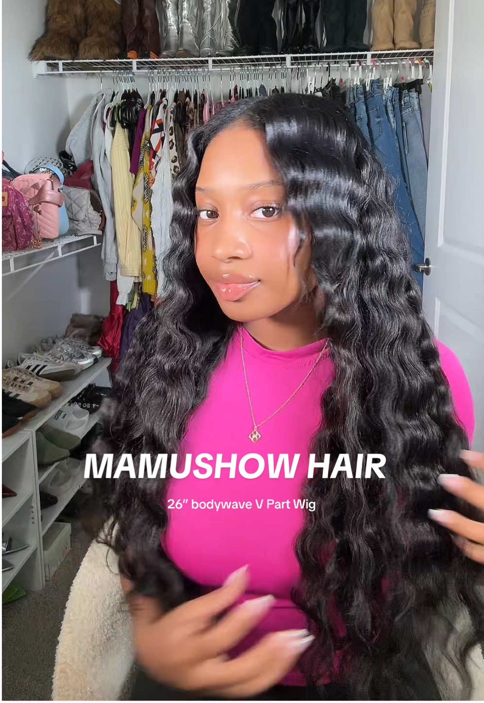 V part Easy install. Natural finish. 100% human hair. PERIOD.💋 Tap the cart! @Mamushow Hair Fashion  #mamushowhair #vpartwig #beginnerfriendly#tiktokshopbacktoschool #humanhairwigs 