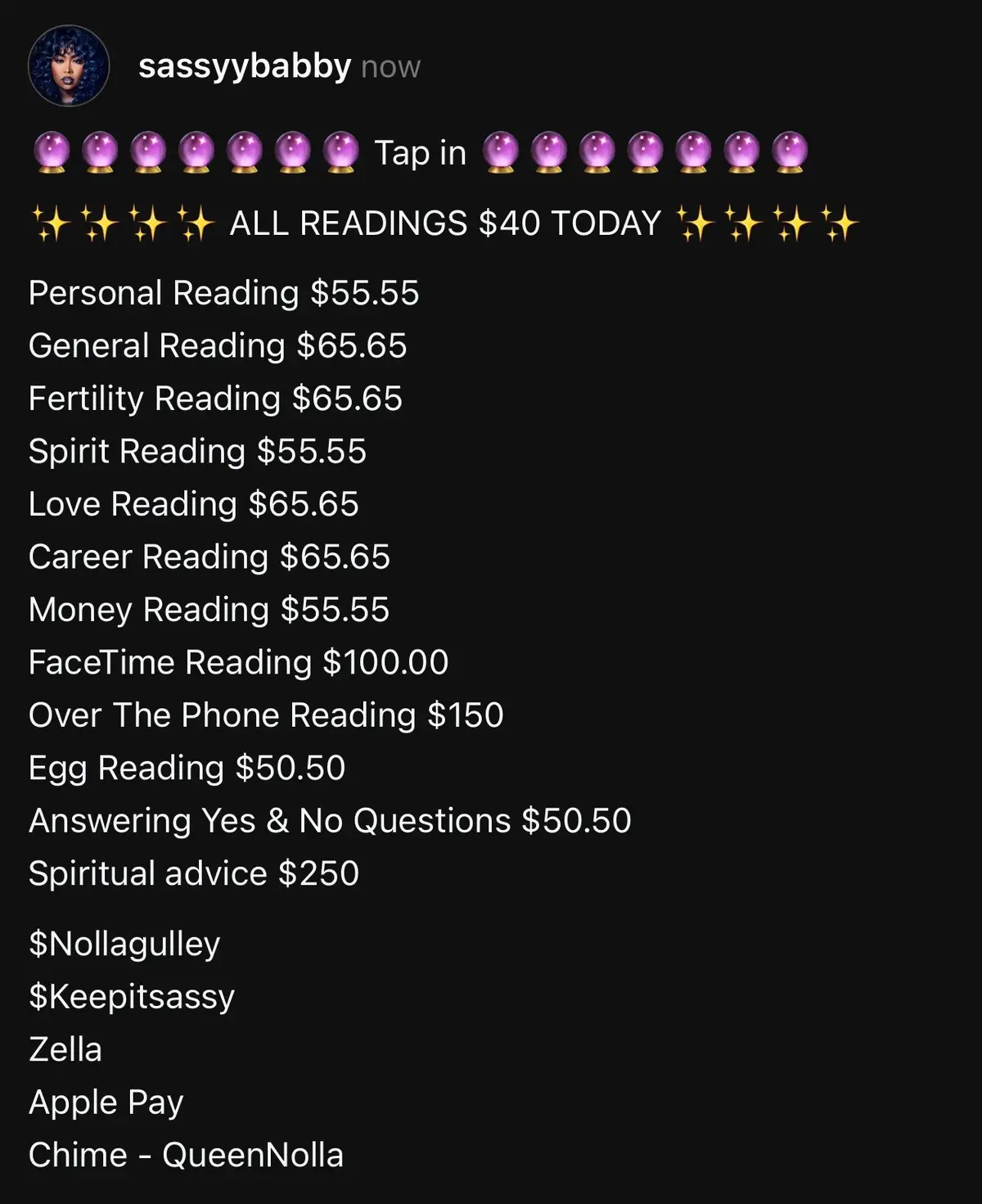 My DMs are open !!! I done did 5 readings so far ! If you see this your sign ! Tap in 🔮 