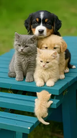 She Just Wanted to Be With Her Friends 🥹🐾