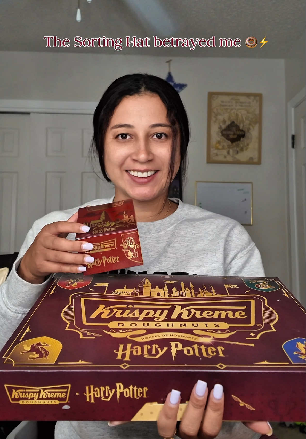 The Krispy Kreme x Harry Potter collection feels straight out of Honeydukes ✨🍩 Gryffindor & Hufflepuff fillings were delicious, Sorting Hat put me in Ravenclaw 🦅… but the Golden Snitch latte didn’t live up to the magic 👀 Would you try them?  @krispykreme @harrypotter  #HarryPotterDonuts #KrispyKreme #HarryPotterCollab #Potterhead #WizardingWorld       