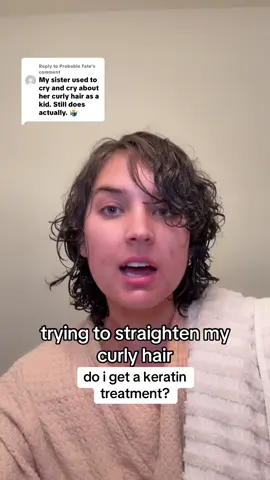 Replying to @Probable Fate mine looks so scary haha #curlyhair #curly #hair #hairtok 