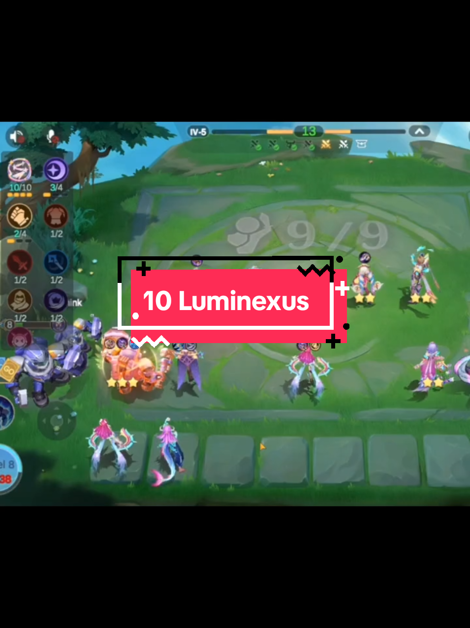 kombo 10 Luminexus op parah. #MCGG #MagicChessGoGo #MCGGCosmicTraders 