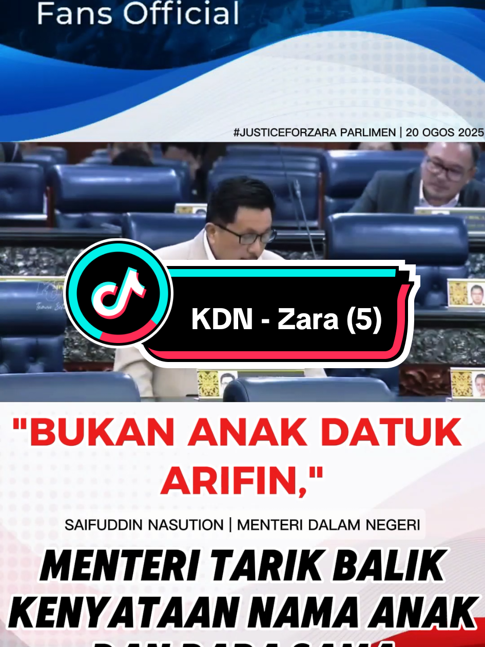 Dah tarik balik #fypage #parlimenmalaysia #justiceforzara 