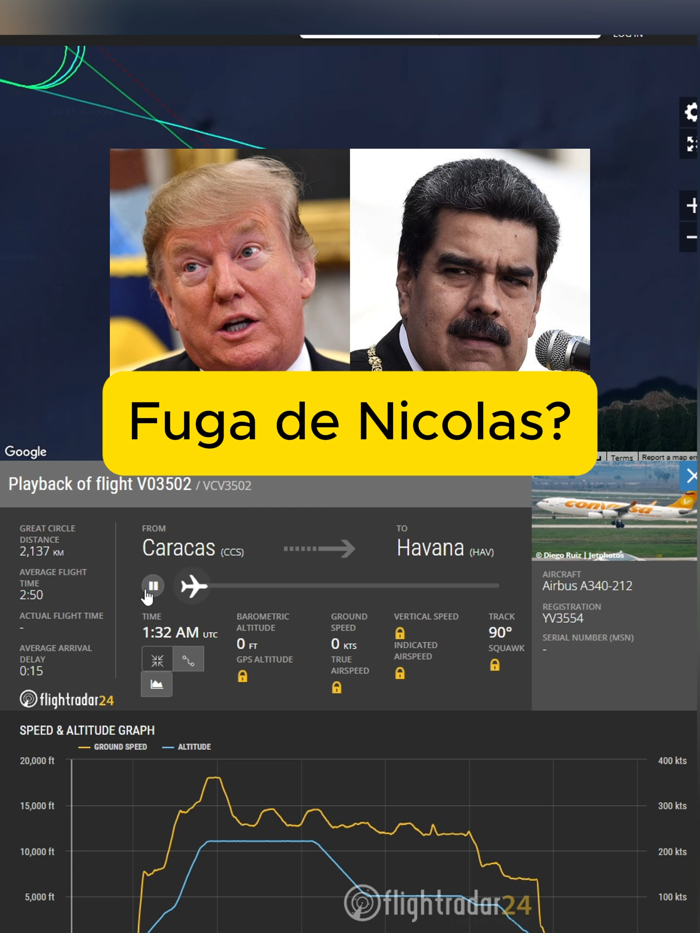 🚨 ¿Maduro intentando escapar? El misterioso vuelo fantasma de Conviasa ✈️ #Maduro#UltimaHora #Noticias #Aviones #latinosenusa #Trump #EEUU