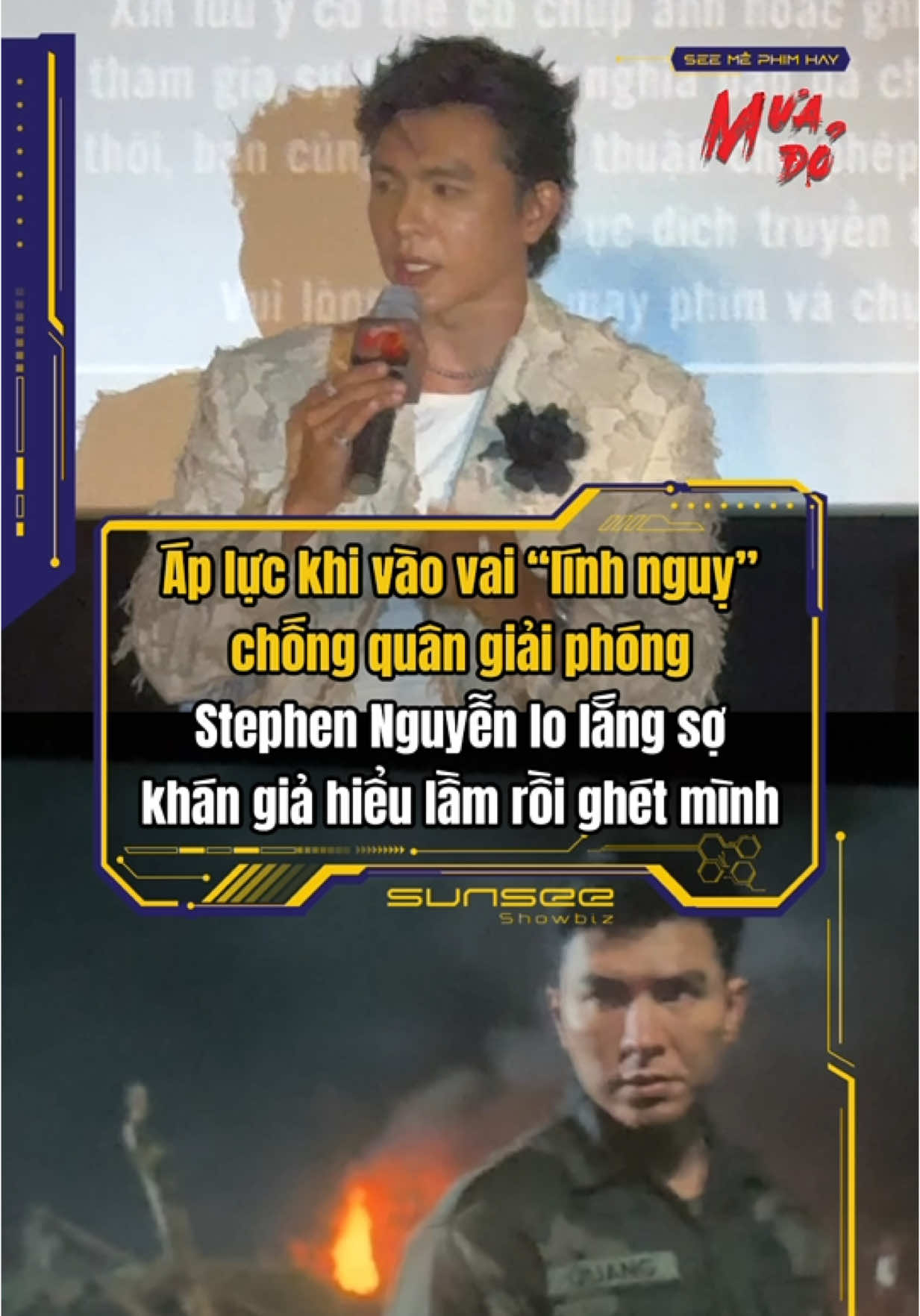 Steven Nguyễn “run miệng lắp bắp” sợ nói hớ khi vào “vai nhạy cảm” trong “Mưa Đỏ”😳 #MuaDo #PhimMuaDo #sunseeshowbiz #TikTokGiaiTri #tiktokgiaitrihub #GalaxyStudio #DienanhQDND #MuaDobysunsee #2thang9 #ThanhcoQuangTri 