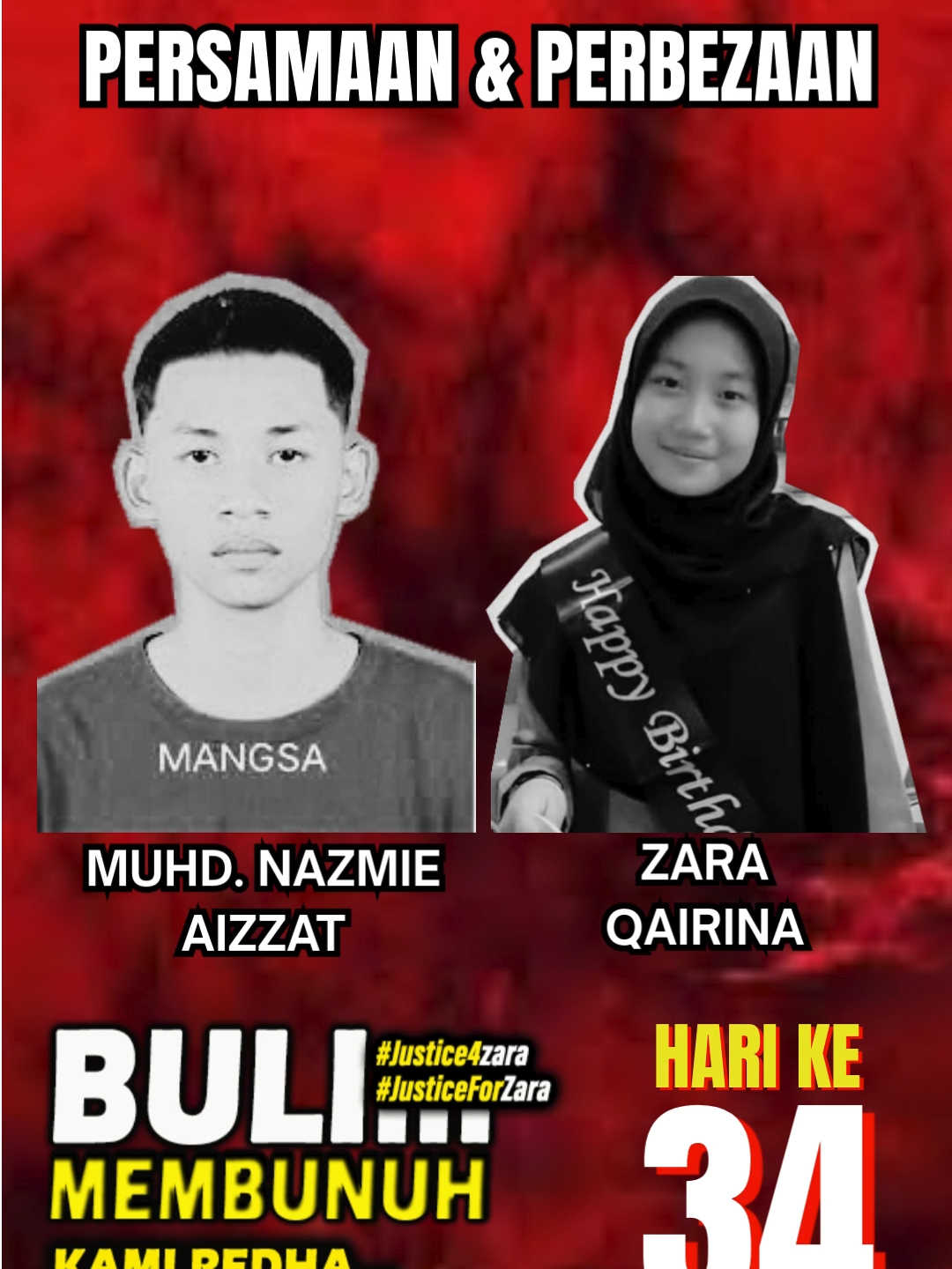PERBANDINGAN ANTARA KES AIZZAT DAN ZARA Sama TAPI tidak serupa #fyp #justice4zara #justiceforzara #justiceforzaraqairina