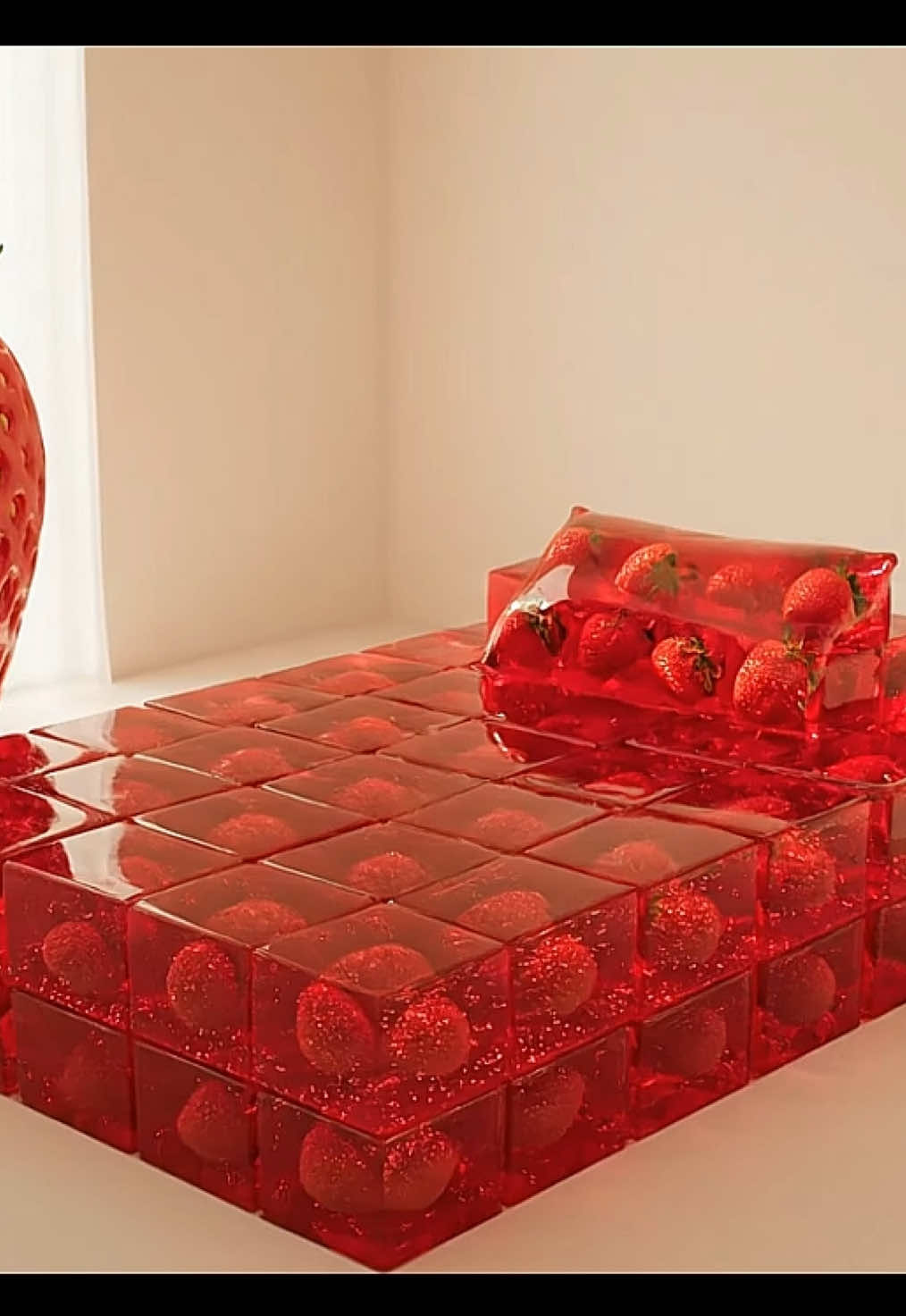 Which one is best?? 🛏️🍓 #satisfying #asmr #relaxing #bed #ai 