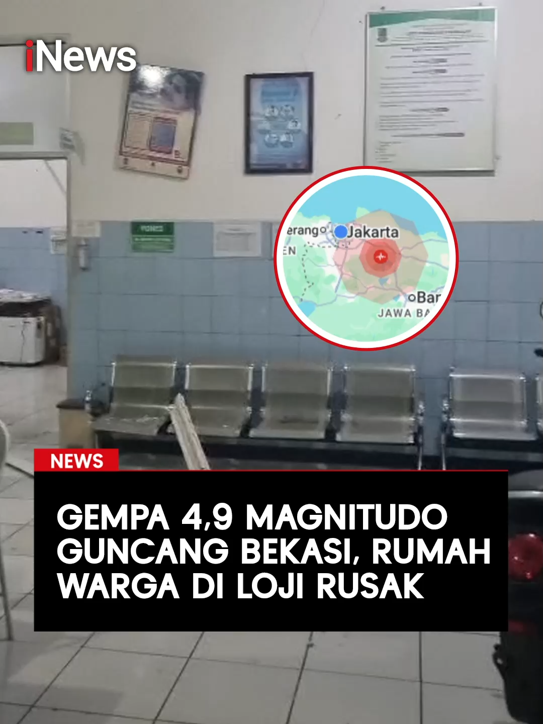 Gempa berkekuatan 4,9 magnitudo mengguncang Kabupaten Bekasi, Jawa Barat, pada Rabu (20/8/2025) malam. Pusat gempa berada 14 kilometer tenggara Bekasi dengan kedalaman 10 kilometer. Getaran terasa luas hingga Depok, Jakarta, dan Karawang. Di Karawang, sejumlah rumah warga di wilayah Loji mengalami kerusakan. Tepatnya di Kampung Bakan Pedes dan Kampung Babakan Kadu, Desa Cinta Asih. Selain itu, perjalanan KRL di Jabodetabek juga sempat dihentikan serentak sebagai langkah pengamanan sebelum akhirnya kembali beroperasi. Hingga saat ini, belum ada laporan korban jiwa, sementara BMKG menegaskan data masih bersifat sementara dan bisa berubah sesuai hasil pemutakhiran. #GempaBekasi #GempaKarawang #InfoBMKG #KRLJabodetabek