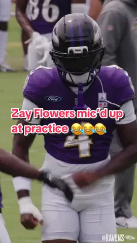 No one has more fun than Zay 😂 #zayflowerrs #ravens #micdup 
