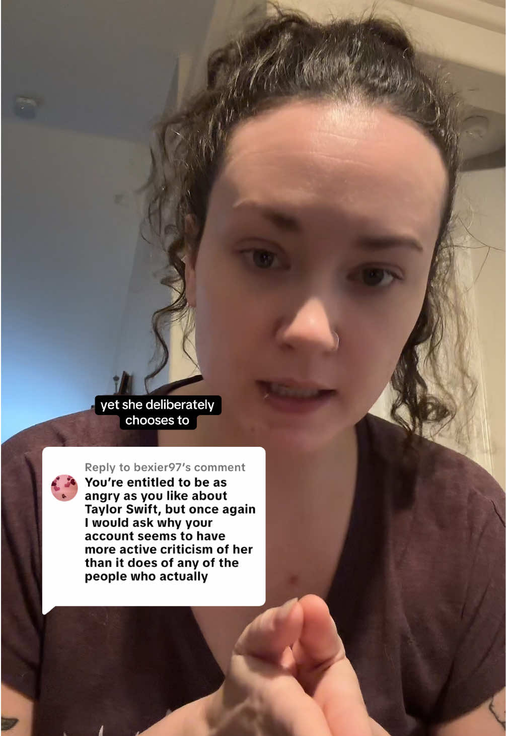 Replying to @bexier97 Taylor Swift’s intentional brand of “Not Like Other Girls/Pop Stars” mixed with her wishy-washy progressive neoliberal image is reflective of a type of white woman liberal feminism that is just as dangerous as the overt, conservative misogyny and sexism we’re seeing in our culture. #taylorswift #liberal #whitefeminism 