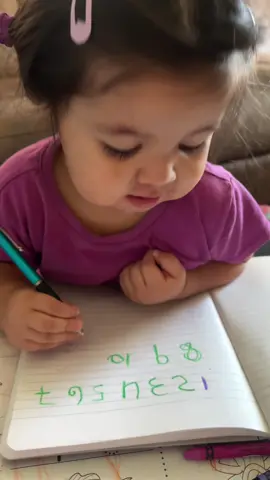 Isabella ya se está prendiendo los números#parati #isabelita #💖 