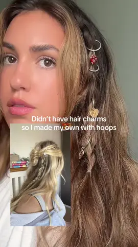 Saw this pic on Pinterest and had to try for myself! #pinteresthairstyles #haircharm #braidedhairstyles #bohohairstyle #hairtok 