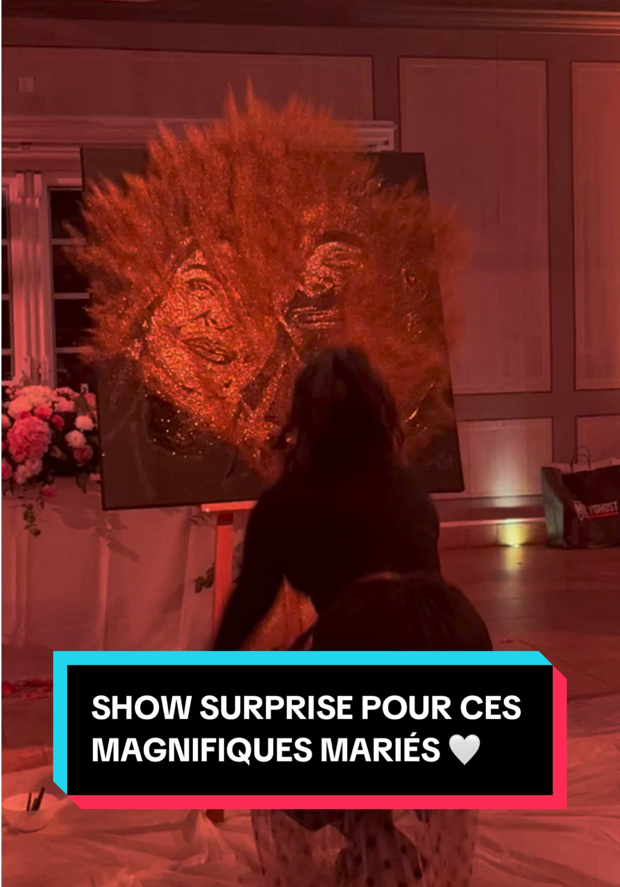 Ce show est un cadeau surprise pour les mariés et en arrivant au mariage, j’étais stressée parce que la mariée était superbe et il fallait que je sois à la hauteur de sa beauté 🥺🤍  Leur réaction avait la valeur de 1000 mots, les invités ont été tellement adorables, ils m’ont tous complimenté sur la ressemblance des mariés … Le défi a été relevé haut la main ! Je suis tellement heureuse 🤍 MILLE MERCI 🤍 #mariage ##weddingday##surprisegift##ideecadeau##giftideas