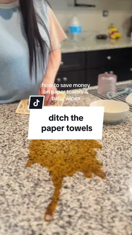 swedish dishcloths are a must, especially if you have littles 🧽 #swedishdishcloth #cleaninghacks #babyledweaning #stayathomemom 