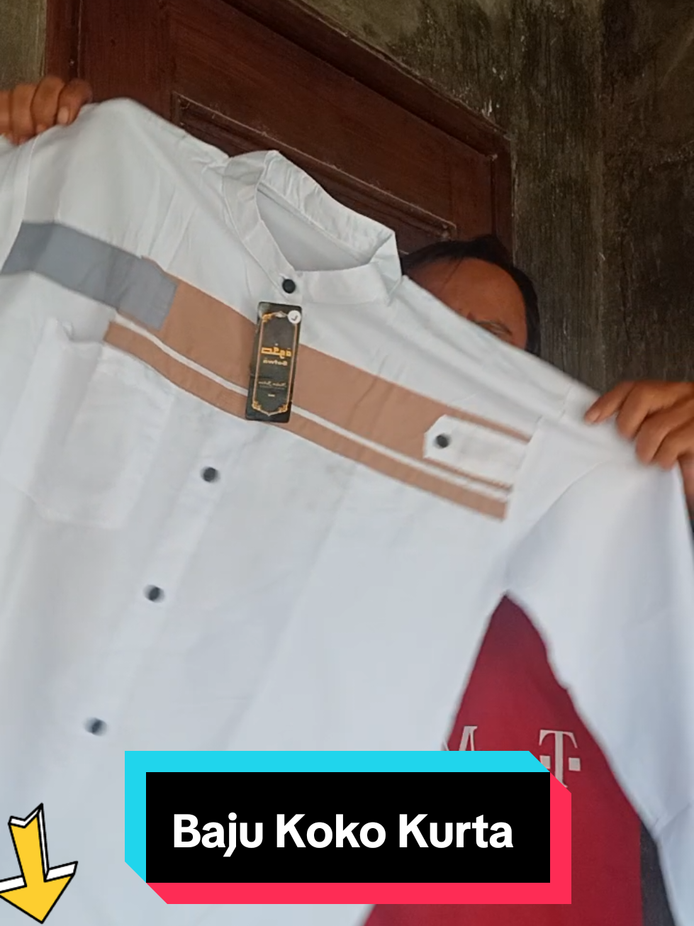 Baju kemeja Koko Kurta lengan panjang  #ModalKontenDoang #modalkontendoang #baju koko pria dewasa tiktok shop murah #kemejakoko #bajukoko 