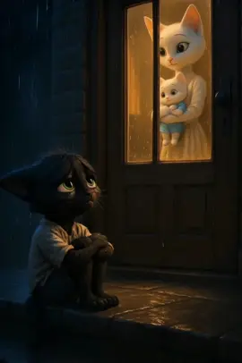 Part 2 Black Kitten 😭#emotionalstory #catstory #kitten #catlovers #blackkitten 
