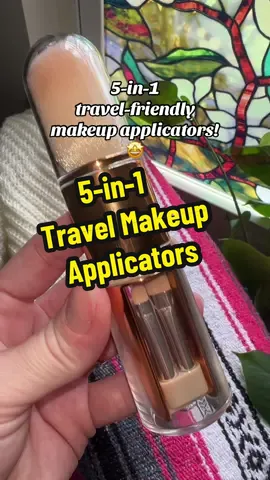 This is a great addition to your vanity or for your own makeup bag! Definitely a travel essential for any makeup girlies! #makeupbrush #makeupbrushes #travelbrushes #travelbrushset #makeuptok 