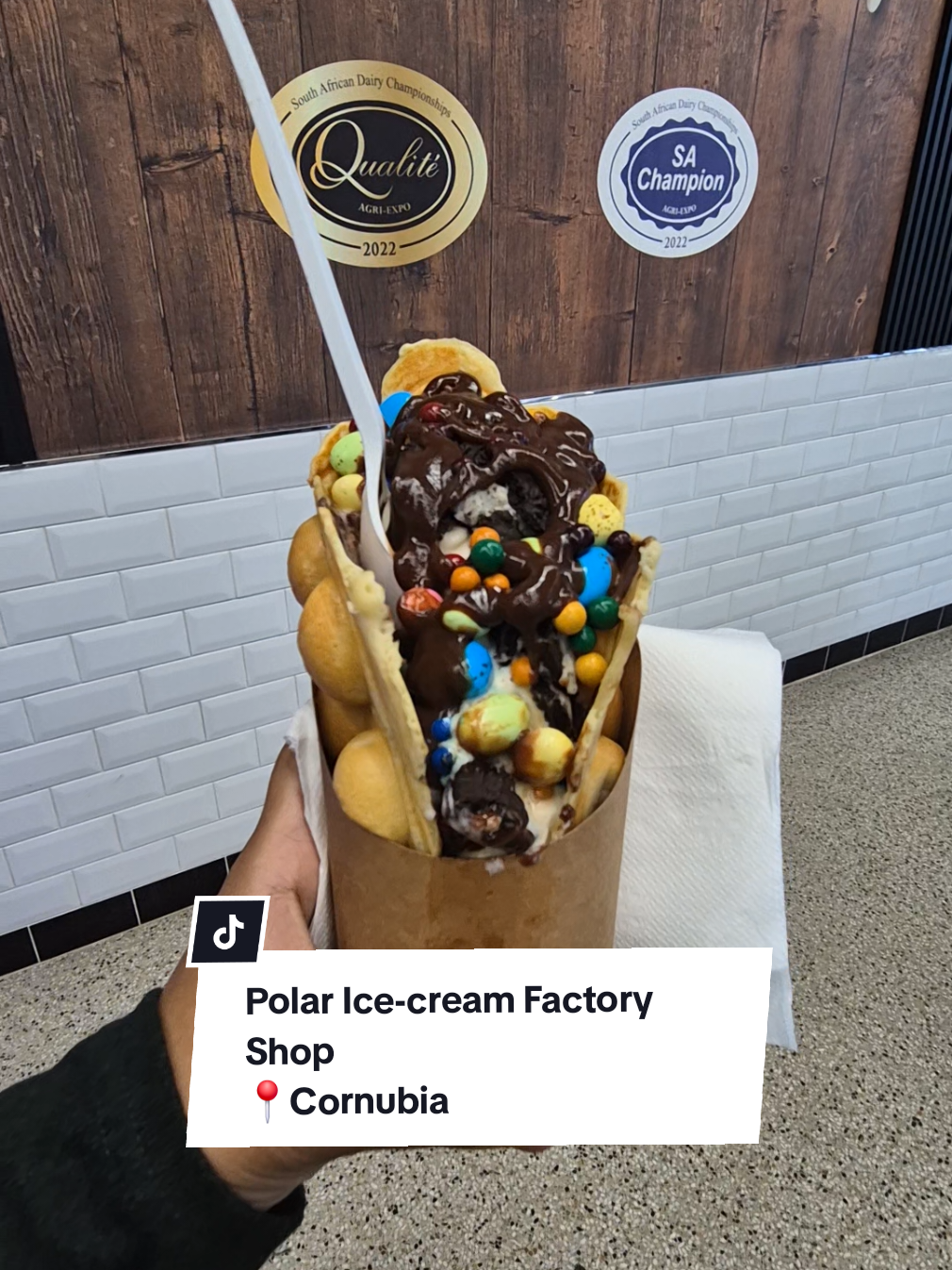 We Visited the new Polar Ice-cream Factory Shop ❤️🍦🧇 Definitely give them a visit,  this waffel was 100/10. We had to share because it was so Good!  📍Shop 3b, Food Lover’s Village, Allamanda Road, Flanders, Blackburn, Cornubia, Durban, 4093 #foodtiktok  #Foodie  #dessert #fyp #foryou 