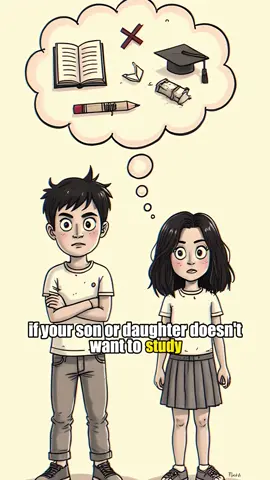 If your child doesn't want to study... lifewill teach them the hard way.😂