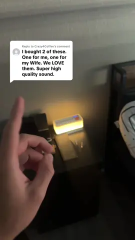 Replying to @Crazy4Coffee I freaking love this #whitenoise #bluetoothspeaker #nightlight #ttsfinds #ttsdeals 
