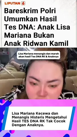Lisa Mariana Menangis Histeris dam Kecewa. #fyp #viral #ridwankamil #lisamarianaaa #tesdna 